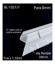 Comprar Burlete Para Mamparas Y Vidrios Blindex 8mm Ala 28mm(2.20mt)