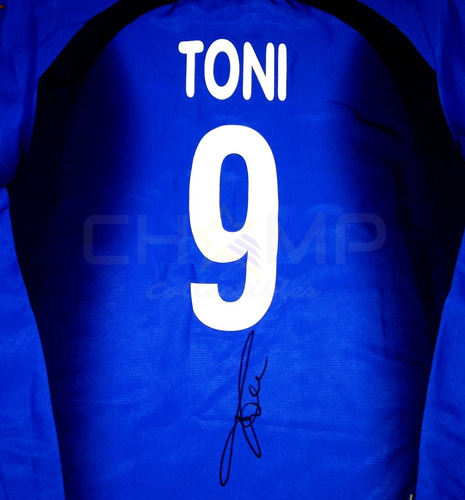 Jersey Autografiado Luca Toni Seleccion Italia Alemania 2006