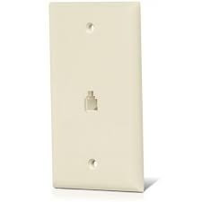 Tapa Telefono 1 Hueco Rj11 Wall Plate Phone Jack Empotrar