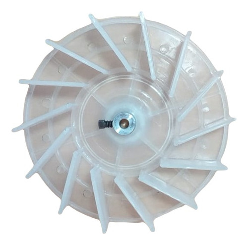 Turbina Plastica Para Extractor 17,5 Cm Diametro - Eje 8 Mm