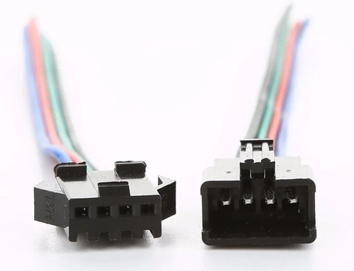 Imagem 4 de 6 de 15 Pares Conector Engate Rápido 4 Pinos 4 Fios Macho E Femea