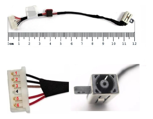 Conector Dc Jack Para Dell Compatível Com Xfv4p