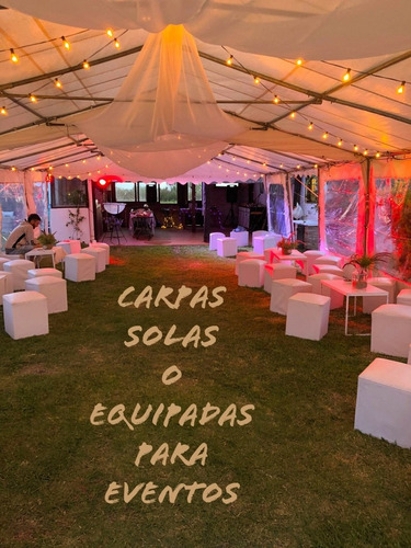 Alquiler De Carpa Gazebos Living Pista Led  Mesas Y Sillas