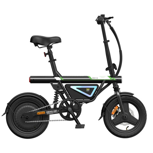 Bicicleta Elétrica Dobrável Xroymexroy EB1S 500W 36V 12Ah até 50km com Suspensão Traseira, Display LCD, USB e Farol LED