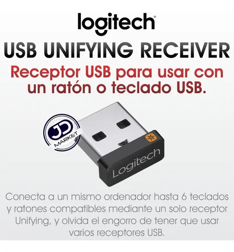 Receptor Usb Logitech Unifying / Mouse Y Teclado Inalámbrico