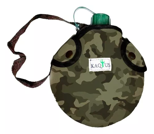 Cantimplora Militar Bandolera 1,5 L C/ Funda Tactica Camping