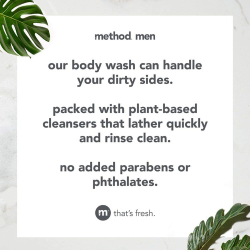 Body Wash Method Men Cedar + Cypress 540 Ml (paquete De 3)