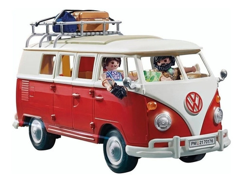 Imagen 4 de 7 de Playmobil 70176 Vehiculo Oficial Volkswagen T1 Caravana Full