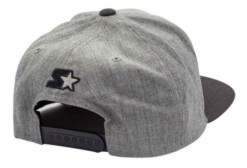 Imagem 3 de 3 de Boné Starter Aba Reta Flocked Snapback Cinza Importado