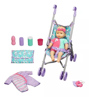 Baby Connection Baby Doll Stroller Set