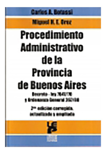 Procedimiento Administrativo De La Provincia De Buenos Aires