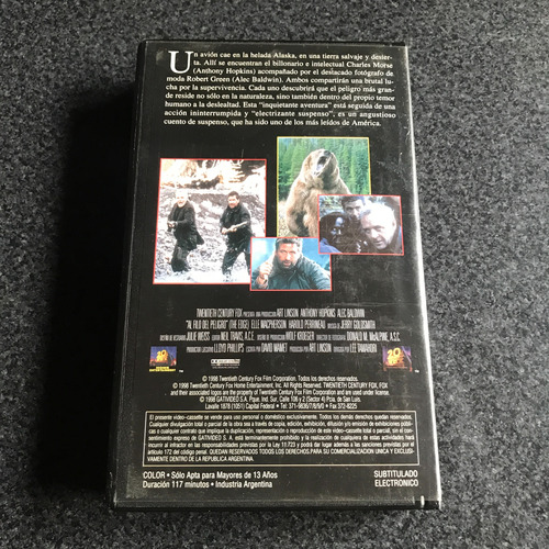 Anthony Hopkins Vhs Original Al Filo Del Peligro Exc Est (Usado)