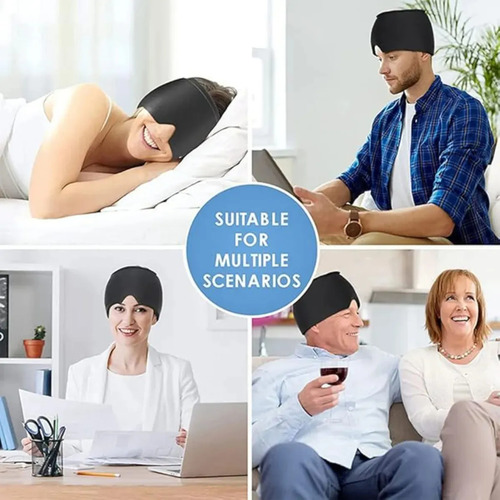 Gorro Para Migraña De Gel Con Compresión Fría Y Caliente