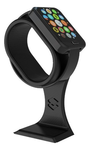 Suporte Para Relógio De Pulso Smartwatch Base Antiderrapante Cor Preto