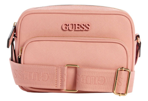 Bolsa Guess Factory Sg970114-ros Acabado de los herrajes Níquel Color Rosa Correa de hombro Rosa Diseño de la tela Lisa