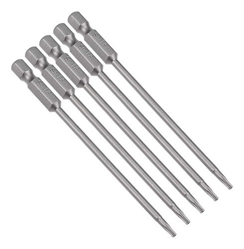 5 Puntas De Destornillador Torx Magnéticas T8, Vástago Hexag