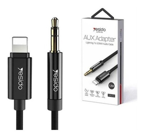 Adaptador Yesido Para Apple Lightning A Auxiliar Jack 3.5 Mm