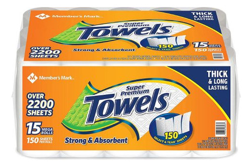 Bulto De Toallas De Papel, Premium Member's Mark (15 Und)
