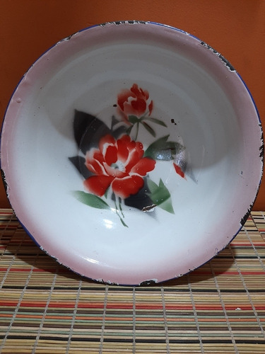 Bowl Ensaladera Enlozado Vintage Art 2088