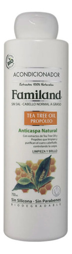  Acondicionador Familand 750ml Tea Tree Oil Sin Sal Anticaspa