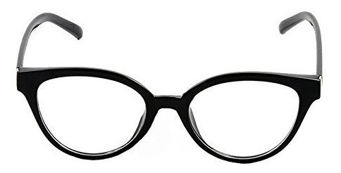 Montura Womens Cat Eye Black 52 Mm Prescription Glasses 