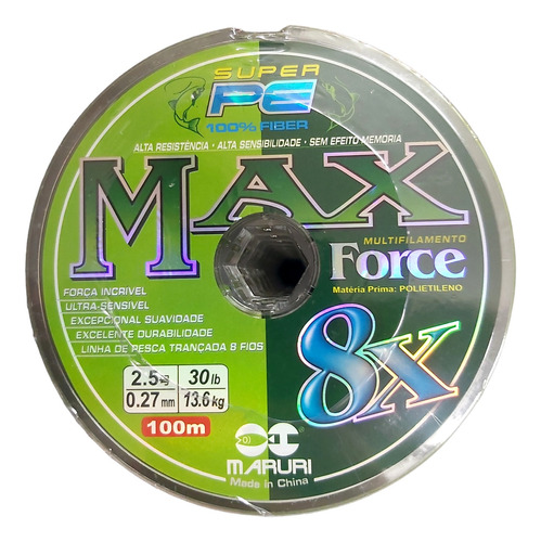 Multifilamento Maruri Super Max Force 8x Todas Las Medidas