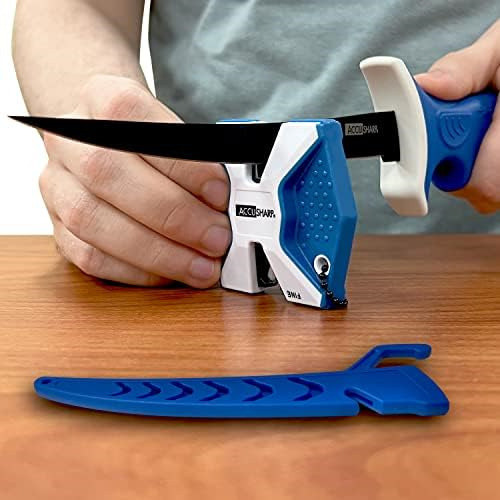 Accusharp Combo: Cuchillo Filete Y Afilador De Filo Experto