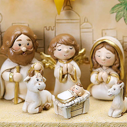 Figuras De Escultura Del Niño Jesús Con Base Con Base