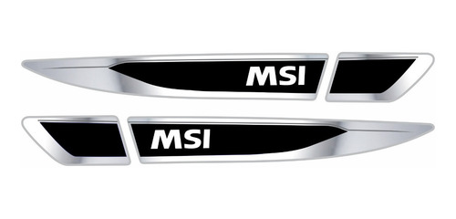 Imagem 2 de 3 de Aplique Adesivo Lateral Volkswagen Polo Msi Cromado Res44