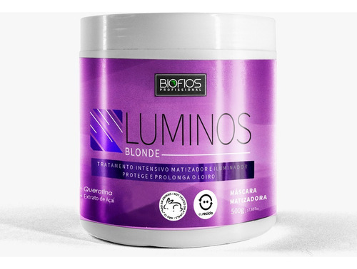 Luminos Blonde Biofios Profissional Máscara Matizadora 500g