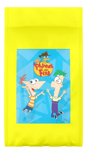 Pack 10 Bolsas / Bolsitas Sorpresitas Papel Phineas Y Ferb