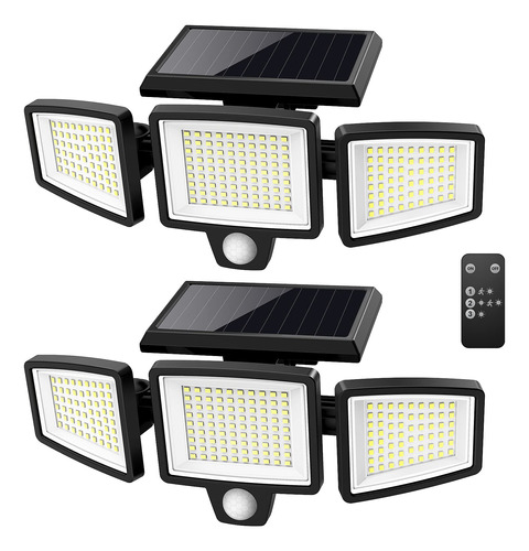 Tuffenough - Luces Solares Para Exteriores, 2500 Lmenes, 210