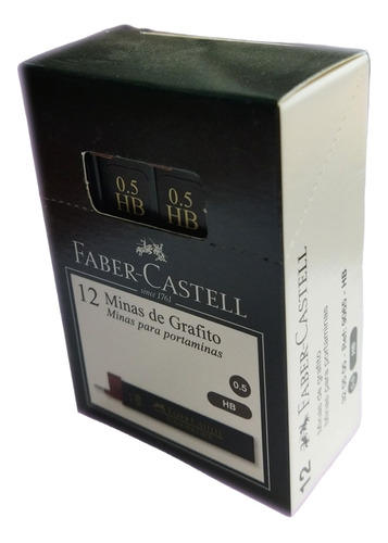 Minas Portaminas 0.5 Hb Faber Castell X 144 Pcs - Caja X 12 