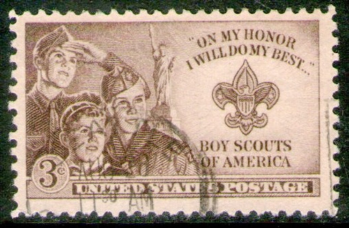 Estados Unidos Sello Usado 2° Reencuentro Boy Scouts  1950