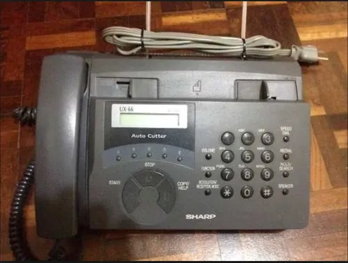 comprar Fax Telefone Sharp Original Ux 66 77 Ótimo Estado Unico Dono