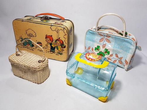 Imagen 2 de 10 de Antiguas Carteras Muñecas Lanchera Bolso Vacíos Mag 57960