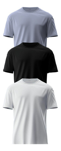 Playeras Basicas Cuello Redondo 3 Pack Colores Vibrantes