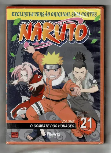 Naruto Vol. 21 O Combate Dos Hokages DVD 2002 Warner Português