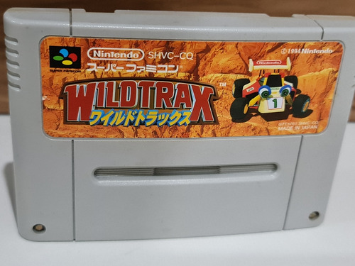 Fita Jogo Wildtrax Snes Super Famicom Original Nintendo 