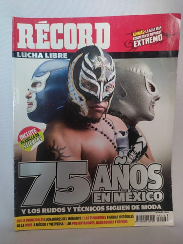 Revista Record Lucha Libre 75 Años En Mexico 