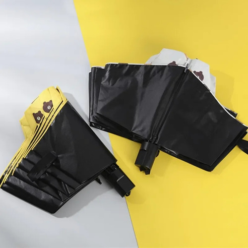 Paraguas De Protección Uv Plegable De Color Sólido