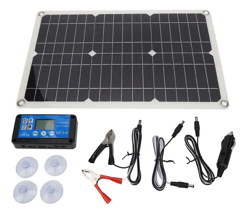 Kit De Panel Solar, Kit De Cargador Solar Monocristalino De 