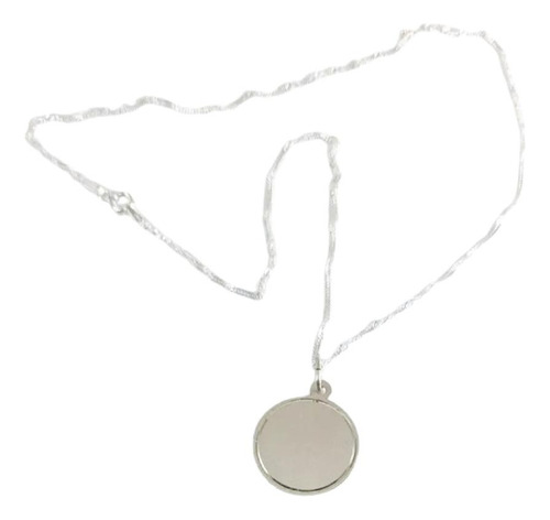 Cadena Y Medalla Plata 925 Importadas  ( C 116 )