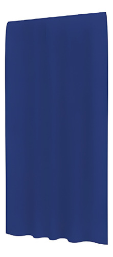 Cortina De Baño Impermeable Lavable 12 Ganchos Azul 180x180