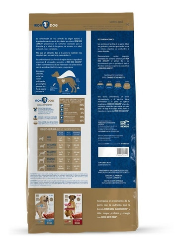 Imagen 2 de 2 de Alimento Iron Dog Super Premium para perro adulto todos los tamaños sabor cerdo en bolsa de 3kg