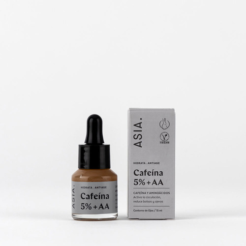 Cafeina 5%+aa, Asia Skincare, Serum Para El Contorno De Ojos