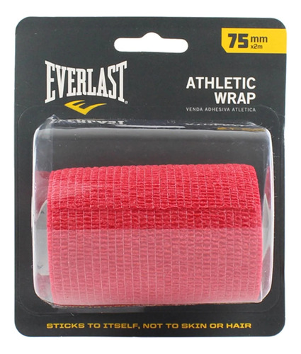 Vendas Everlast Atletica Autoadhesiva Roja 75mmx2mt