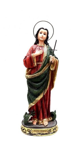 Virgen Santa Marta Dorado 30cm Poliresina 530-77716 Religioz