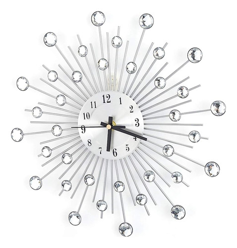 ~? 11.81 Pulgadas 3d Crystal Wall Clock Sparkling Diamond-ta