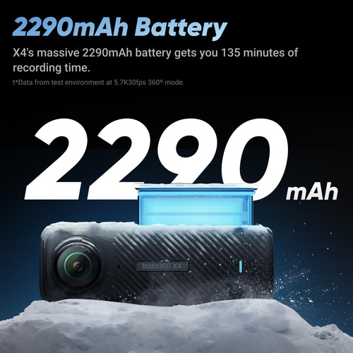Cámara De Acción Insta360 X4 8k Waterproof 360 Con Accesorio